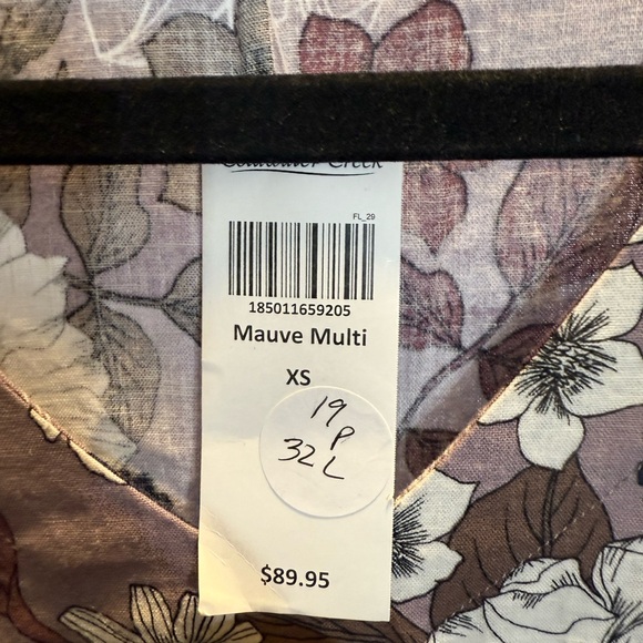 Coldwater Creek Purple Floral Tunic - Picture 7 of 7